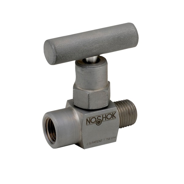 Mini Valve, Hard Seat, 1/4 NPT Female - 1/4 NPT Female, Steel, 0.172" Orifice, 1-3/4 Phenolic Handle